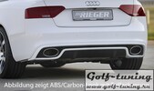 Audi A5/S5 S-Line 11-16 Sportback Накладка на задний бампер/диффузор carbon look