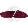 Seat Leon 1P1 09-12 Фонари lightbar design, красные