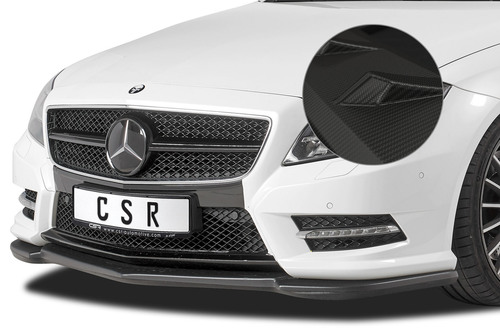 Mercedes Benz CLS C218 / X218 AMG-Line 11-14 Накладка на передний бампер Carbon look