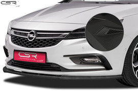 Opel Astra K 15-19 Накладка на передний бампер Carbon look 