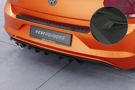 VW Polo 6 GTI 17-20 Накладка на задний бампер Carbon look матовая