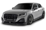 Audi Q2 20- Накладка переднего бампера Carbon look матовая