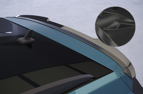 Skoda Kodiaq 2017-2021 Спойлер на крышку багажника Carbon Look глянец