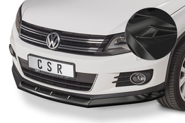 VW Tiguan 1 2011-2016 Накладка на передний бампер глянцевая