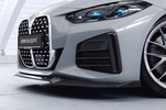 BMW 4er (G26)/i4 Gran Coupe M-Paket 20- Накладка на передний бампер Carbon look матовая