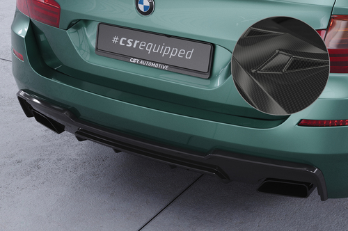 BMW 5er F10/F11 M-Paket 10-17 Накладка на задний бампер Carbon look 