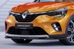 Renault Captur 2 19- Накладка на передний бампер Carbon look