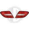 Mercedes W204 11-14 Седан/Купе Фонари светодиодные, красно-белые Lightbar design