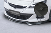 Opel Astra J GTC 12-18 Накладка на передний бампер Carbon look матовая