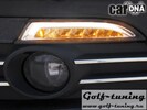 VW Scirocco 08-14 Поворотники светодиодные+ lightbar габариты хром