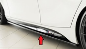 BMW F20 11-19 Сплиттеры глянцевые на M-Technic пороги
