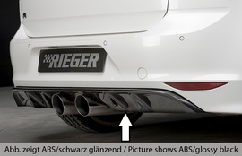 VW Golf 7 R 12-17 Диффузор для заднего бампера carbon look