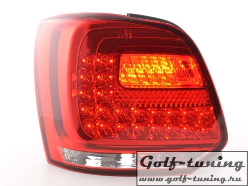 VW Polo 6R Фонари светодиодные, красно-белые