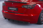 Tesla Model 3 17- Накладка на задний бампер глянцевая