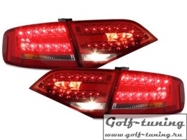 Audi A4 B8 07-11 Седан Фонари светодиодные, красно-тонированные