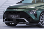 Hyundai Bayon 21- Накладка на передний бампер Carbon look