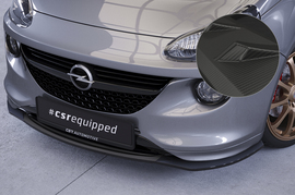 Opel Adam S 15-19 Накладка переднего бампера Carbon look матовая