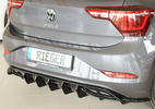 VW Polo (AW) R Line 21- Накладка глянцевая на задний бампер/диффузор 