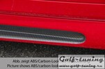 Opel Astra G Купе/кабрио Накладки на пороги Carbon Look
