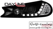 Ford Mondeo 96-00 Фары Devil eyes, Dayline черные с светодиодным поворотником