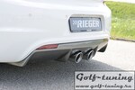 VW Scirocco 08-14/14- R-Line Диффузор для заднего бампера carbon look