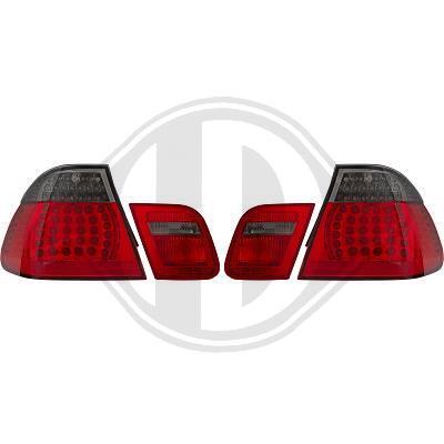 BMW E46 98-01 Седан Фонари светодиодные, красно-тонированные с светодиодным поворотником