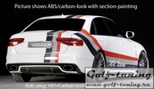 Audi A4 B8 11-15 Диффузор для заднего бампера глянцевый