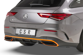 Mercedes Benz CLA X118 AMG-Line 19- Накладка на задний бампер/диффузор