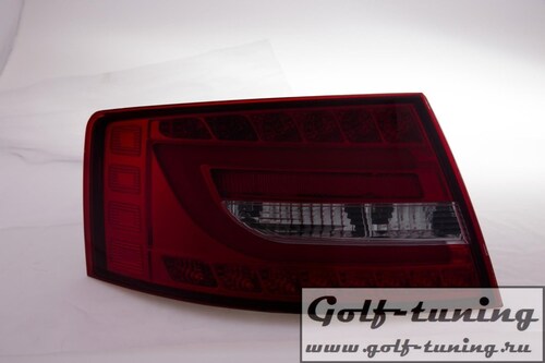 Audi A6 4F 04-08 Седан Фонари светодиодные, красно-тонированные lightbar design