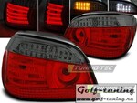 BMW E60 03-07 Фонари светодиодные, красно-тонированные с светодиодным поворотником