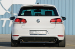 VW Golf 6 GTI/+Cabrio Диффузор для заднего бампера Carbon Look