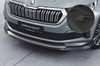 Skoda Kodiaq (Facelift) 2021- Накладка на передний бампер Carbon Look матовая