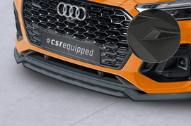 Audi Q5/Q5 Sportback S-Line 20- Сплиттер центральный Carbon look матовый для накладки на передний 