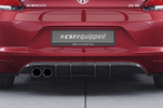 VW Scirocco 3 08-14 Накладка на задний бампер Racing c CSR-logo  