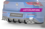 VW Golf 8 R 20- Диффузор заднего бампера Racing
