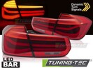 BMW F30 11-18 Фонари lightbar design с бегающим поворотником красные