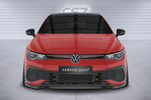 VW Golf 8 GTI Clubsport 2020- Накладка на передний бампер carbon look глянец