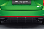 Skoda Octavia A7 RS Универсал 13-19 Накладка на задний бампер Racing c CSR-logo