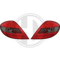 Mercedes R171 SLK 04-11 Фонари светодиодные, красно-тонированные