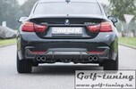 BMW F32/F33/F36 12-15/15- Диффузор для заднего М бампера carbon look