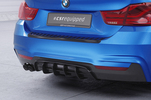 BMW 4er F32/F33/F36 M-Paket 13-21 Накладка на задний бампер Carbon look матовая