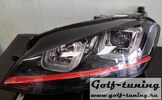VW Golf 7 12-17 Фары R-Look с красной полосой