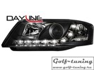 Audi A6 4B 01-04 Фары Devil eyes, Dayline черные