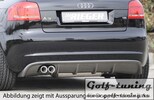 Audi A3 8P 08-12 5Дв Sportback Диффузор для заднего бампера carbon look