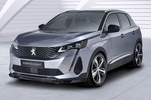 Peugeot 3008 20- Накладка на передний бампер Carbon look матовая