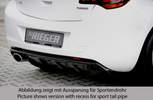 Opel Astra J 09-12 Накладка на задний бампер Carbon Look