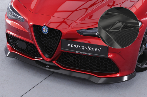 Alfa Romeo Giulia (952) Veloce 16-22 Накладка на передний бампер Carbon look