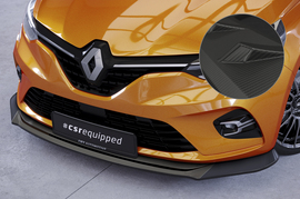 Renault Clio 5 19- Накладка на передний бампер Carbon look