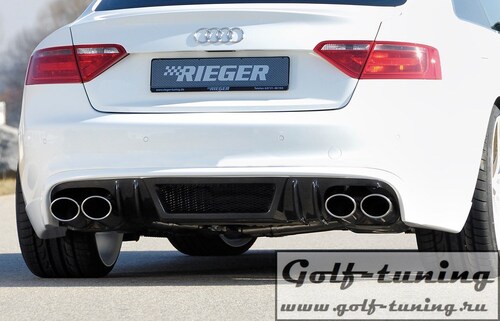 Audi A5 B8/B81 07-11 Купе/Кабрио Накладка на задний бампер/диффузор Carbon Look