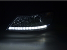 Skoda Octavia 09-12 Фары с LED габаритами хром